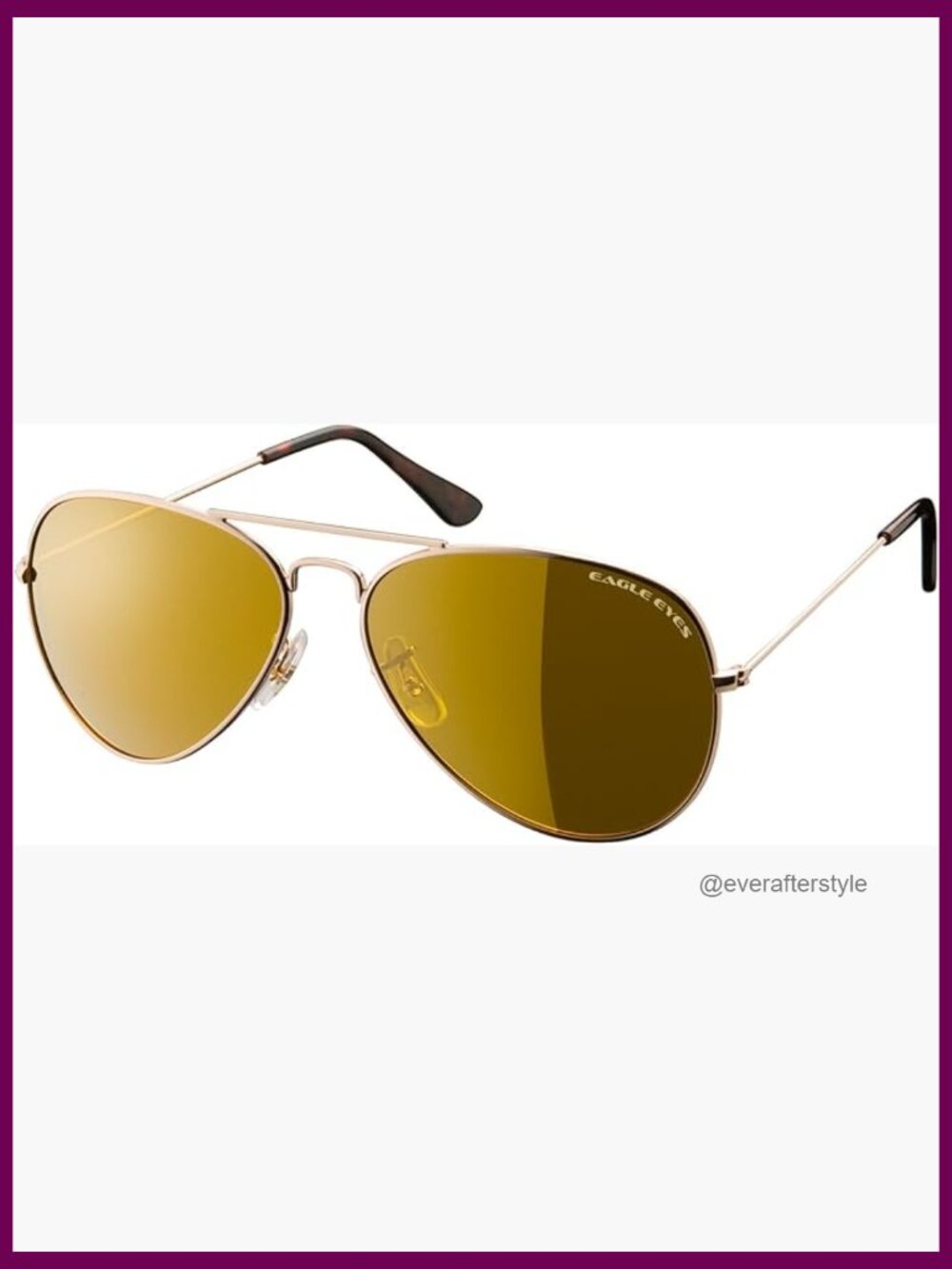 Stainless Steel Frame Polarized Aviator Sunglasses